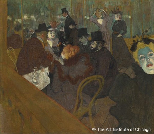 Henri de Toulouse-Lautrec (1864-1901). Au Moulin Rouge. 1892-1895.