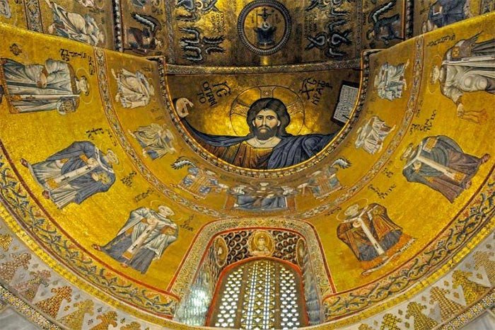 Mosaicos de la cabecera de la catedral de Monreale, en Sicilia. © CRICD/UNESCO