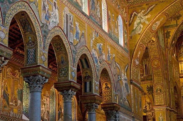 Interior de la catedral de Monreale, Sicilia. © CRICD/UNESCO
