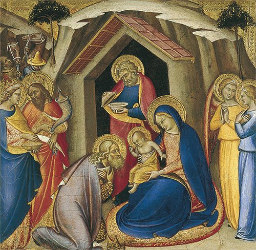 Luca di Tommè. La Adoración de los Reyes. 1360-1365.