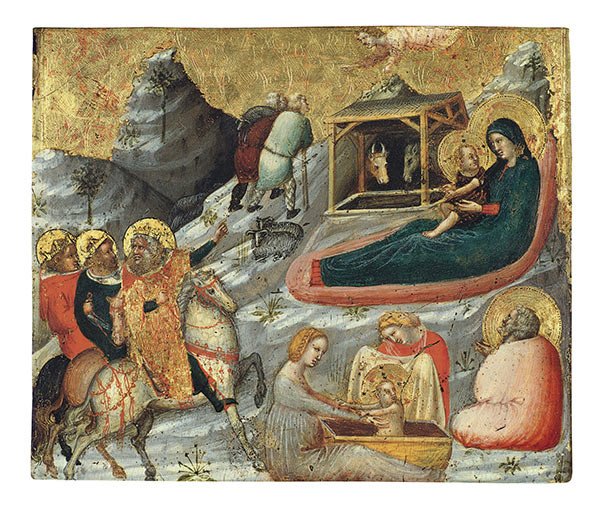 Pietro da Rimini. La Natividad y otros temas de la infancia de Cristo. 1330.