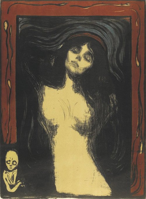 Madonna. Edvard Munch. 1895