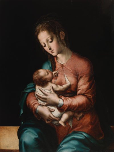 La Virgen de la leche. Luis de Morales. 1565.