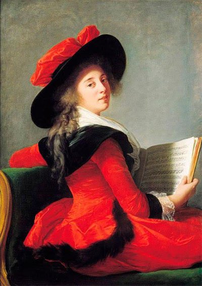 Retrato de la La baronesa de Crussol. Elisabeth Louise Vigée Le Brun, Museo de los Agustrinos, Toulouse.