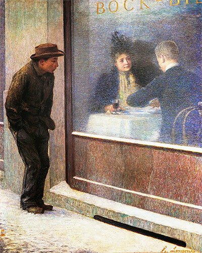 Reflexiones de un hambriento. Emilio Longoni. 1893.