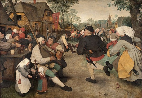 Pieter Bruegel. Bauerntanz. 1568.
