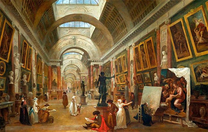Proyecto para la transformación de la Gran Galería. 1796. Museo del Louvre. Jean Gilles Beruzzi