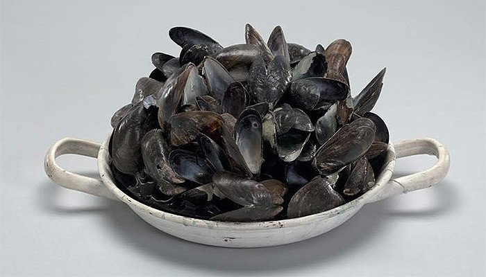 Marcel Broodthaers. Pot of Mussels. 1968. Imagen MoMA/Marcel Broodthaers: A Retrospective