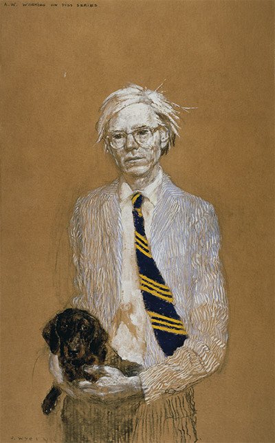 Jamie Wyeth. A.W. trabajando en la seie Piss, 2007.