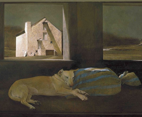 Andrew Wyeth. Durmiente nocturno, 1979.