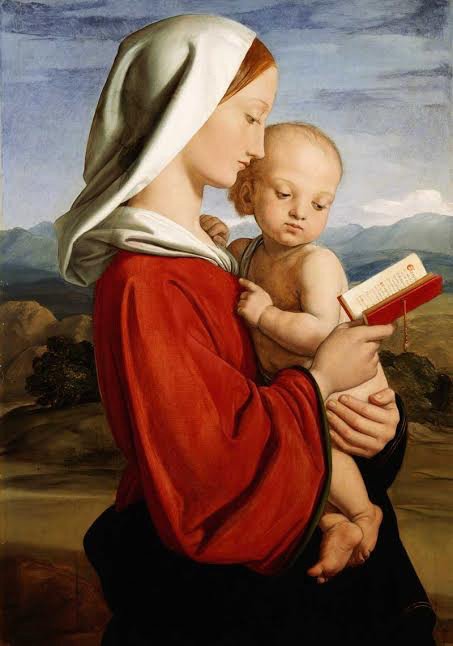 William Dyce, Madonna y el niño, de 1845. Royal Collection Trust / (C) Her Majesty Queen Elizabeth II 2016. Scottish Artists 1750-1900: From Caledonia to the Continent