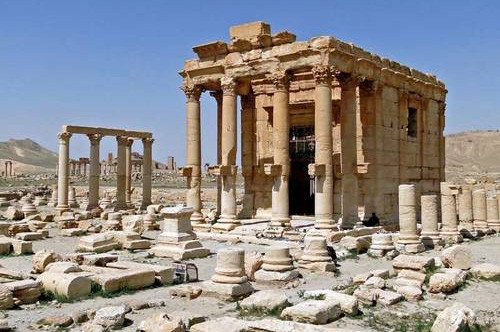 Bernard Gagnon. Palmyra`s ancient temple of Baalshamin, Syria. UNESCO.
