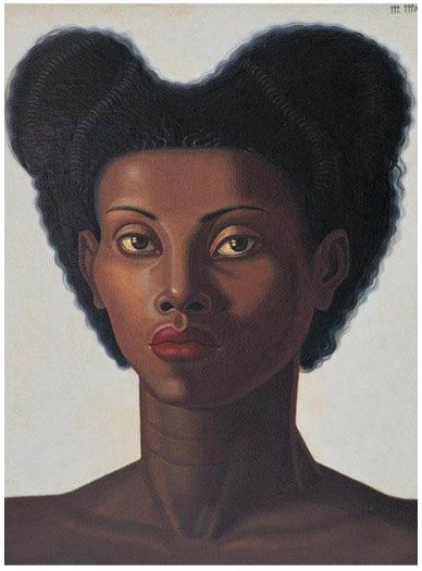 Maruja Mallo. Cabeza de mujer negra. 1946.
