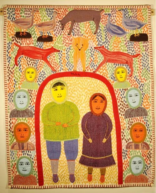 Tapiz de Mary Kuutsiq. Colección de arte textil de Judith Varney Burch.