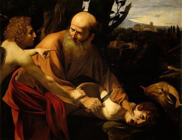 El sacrificio de Isaac. 1603. Michelangelo Merisi Caravaggio.