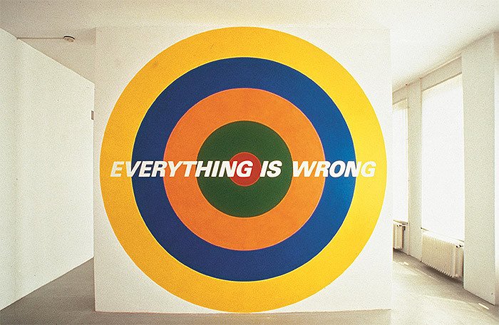 Henrik Plenge Jakobsen, Everything is Wrong, 1996, Installation view Manifesta 1, Witte de With, Rotterdam