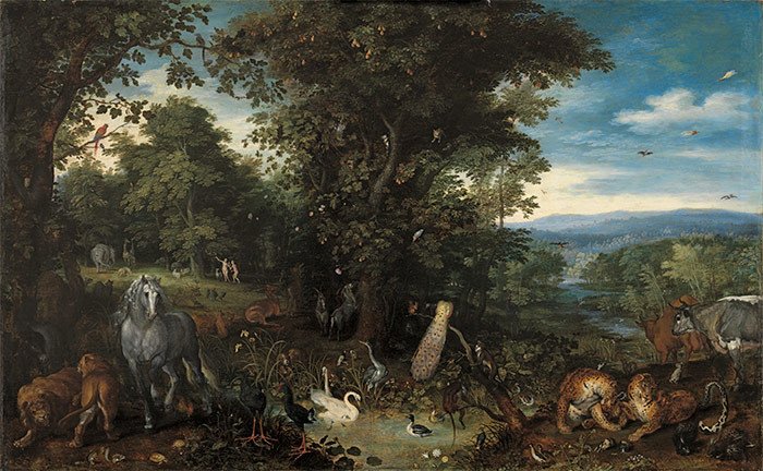 El Jardín del Edén. Jan Brueghel. 1610-1612.