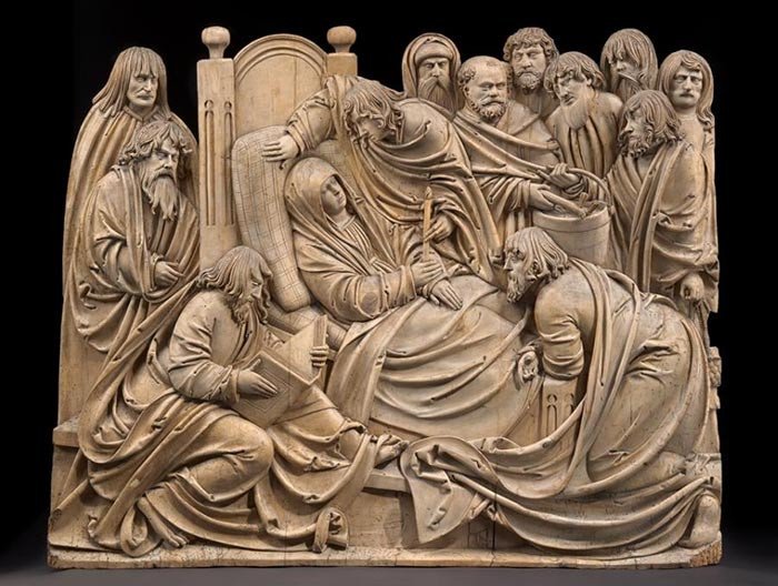 La muerte de la Virgen (c.1520), de Hans Thoman. Museo Bode de Berlín