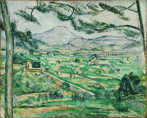 Paul Cézanne, Montaña Sainte-Victoire, entre 1886 y 1887. The Phillips Collection, Washington. D.C.