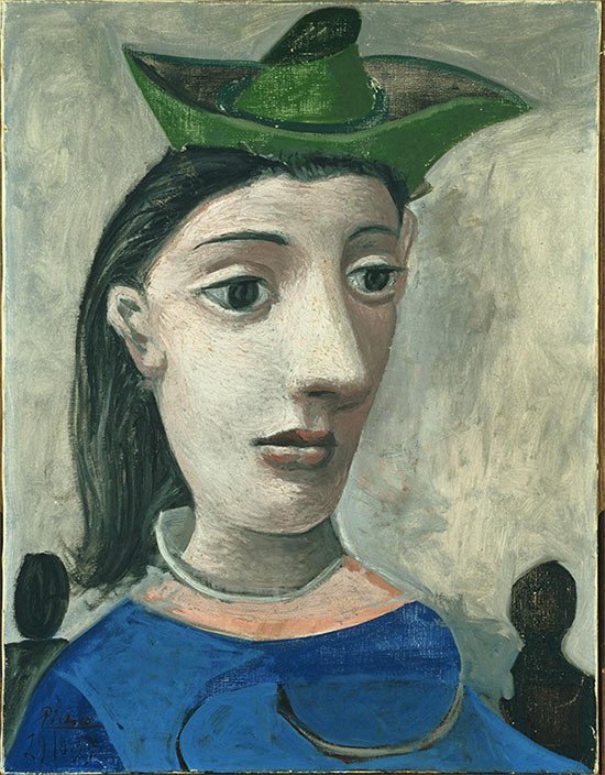 Pablo Picasso, Dona amb barret verd, 1939. The Phillips Collection, Washington DC. © Pablo Picasso, VEGAP, Barcelona 2015