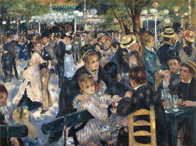 Bal du Moulin de la Galette. 1876. Pierre Auguste Renoir.