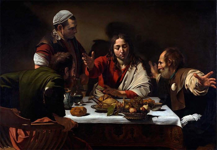 La Cena de Emaús. Michelangelo Merisi da Caravaggio. 1601. The National Gallery Londres.