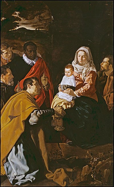Adoración de los Reyes Magos. Velázquez. 1619.