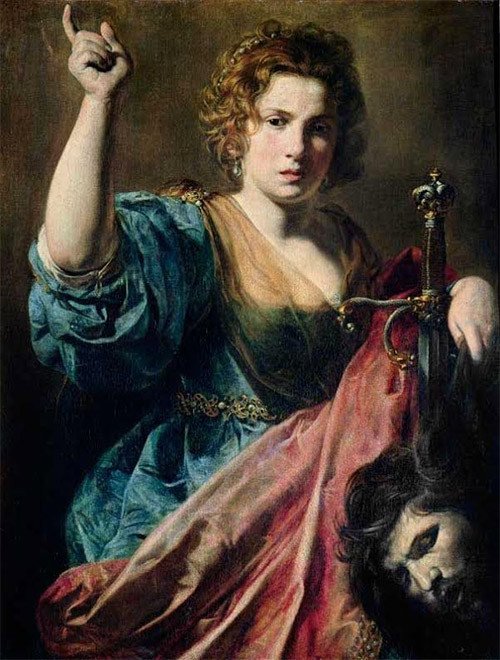 Valentín de Boulogne. Judith con la cabeza de Holofernes. Museo de los Agustinos, Toulouse