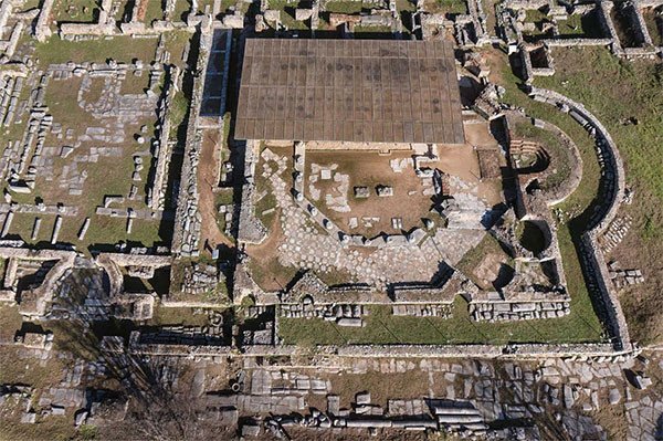 Sitio arqueológico de Filipo: El complejo Octagon. © Ministerio griego de Cultura y Deportes/Nikolaos Stournaras/UNESCO