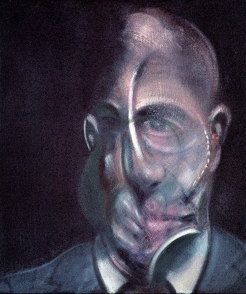 Francis Bacon. Retrato de Michel Leiris (Portrait of Michel Leiris), 1976.