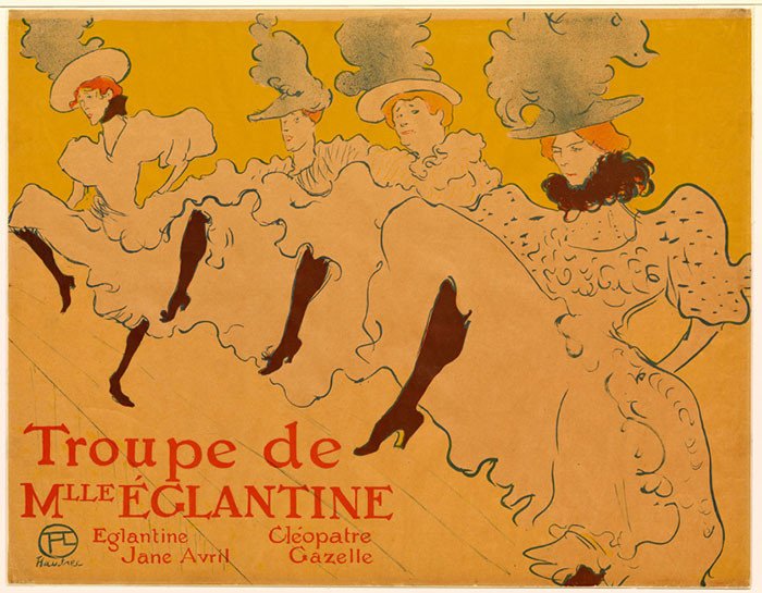 La compañía de la señorita Églantine. 1896. Henri de Toulouse-Lautrec.