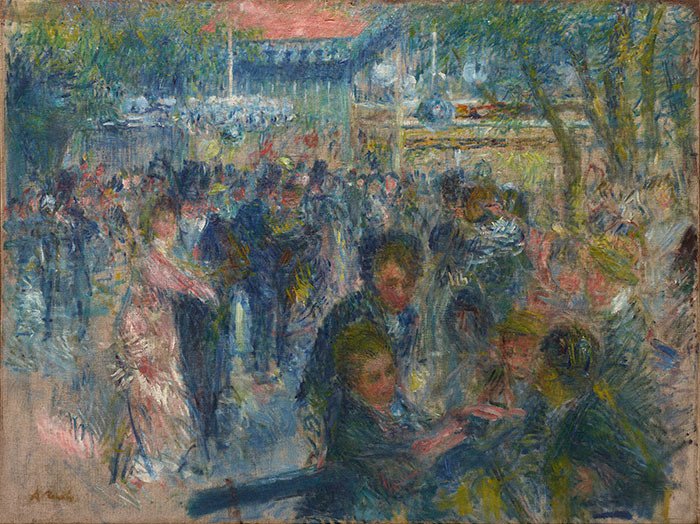 Pierre-Auguste Renoir Le Moulin de la Galette (estudio), 1875-1876.