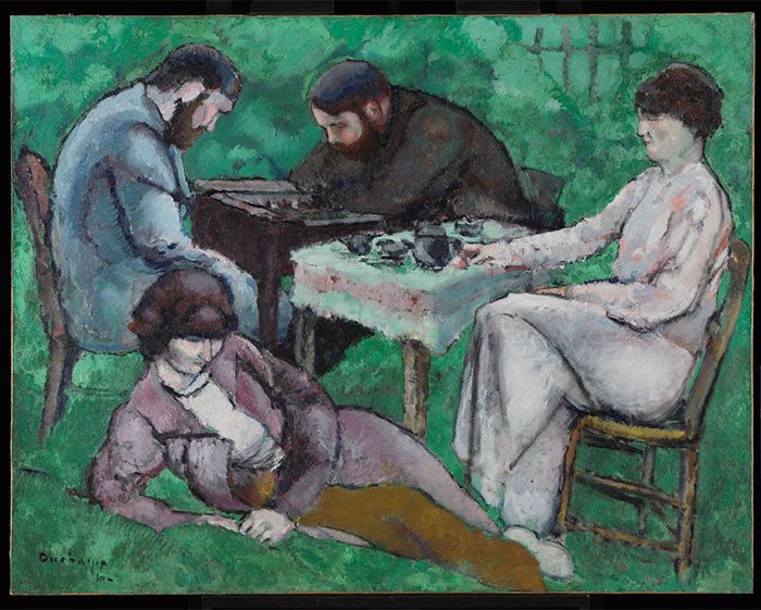 Marcel Duchamp. La Partie déchecs [La partida de ajedrez], 1910.