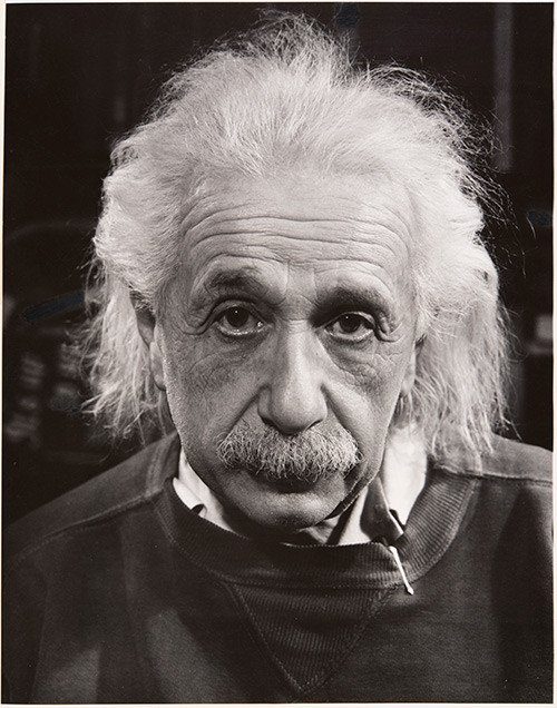 Albert Einstein. 1947. Philippe Halsman.