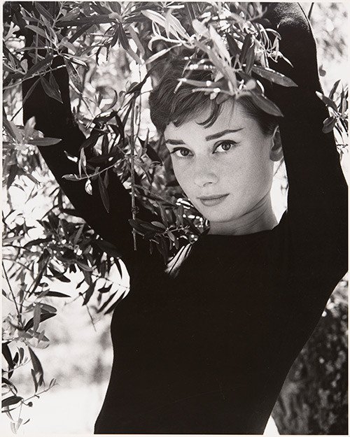Audrey Hepburn. 1955. Philippe Halsman.