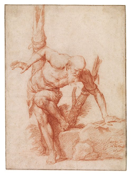 Santo atado a un árbol (¿San Alberto?). José de Ribera. 1626. British Museum.