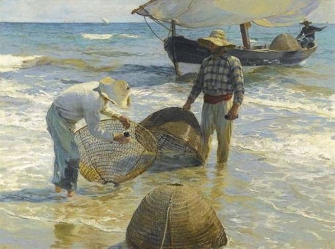 Pescadores valencianos, 1895. Joaquín Sorolla.