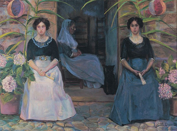Pilar Montaner de Sureda, Esperant els nuvis, c. 1910. Colección BMN-SA NOSTRA.