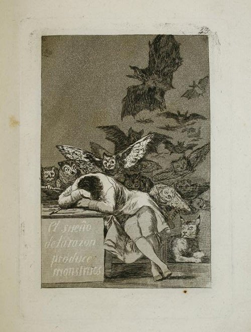 Capricho nº 43 (1ª ed., 1799), de Goya. © Museo Lázaro Galdiano