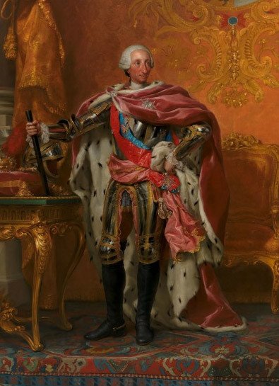 Carlos III, rey de España y de las Indias. Anton Raphael Mengs. 1765