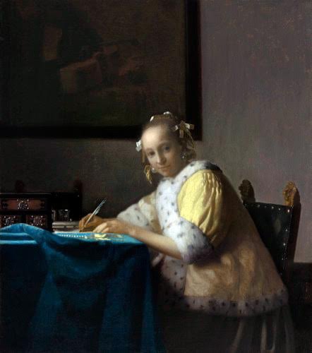 Johannes Vermeer, la carta interrumpida. Hacia 1665-1667. Óleo. Washington, National Gallery of Art