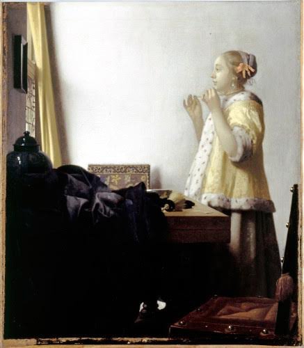 Johannes Vermeer, Joven del collar de perlas. Hacia 1663-1664. Berlin, Staatliche Museen zu Berlin.