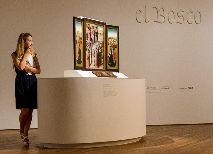 Imagen de "El Bosco. Exposición del V centenario". Museo del Prado.