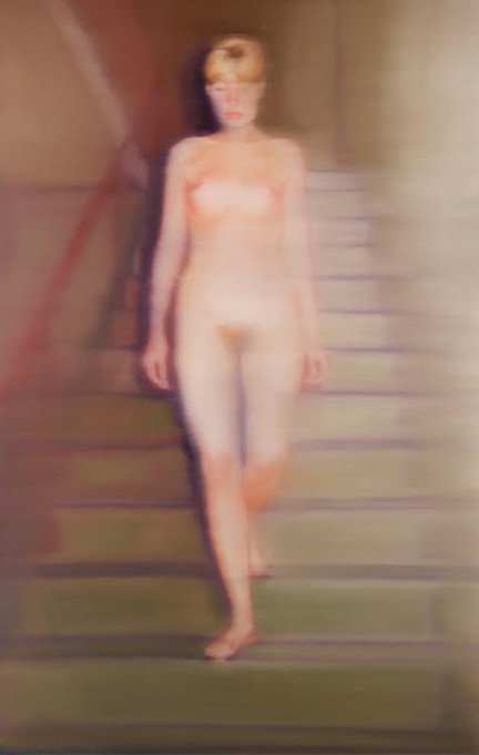 Gerhard Richter. Ema (Desnudo en escalera), 1966. Óleo sobre lienzo. Foto Rheinisches Bildarchiv Colonia