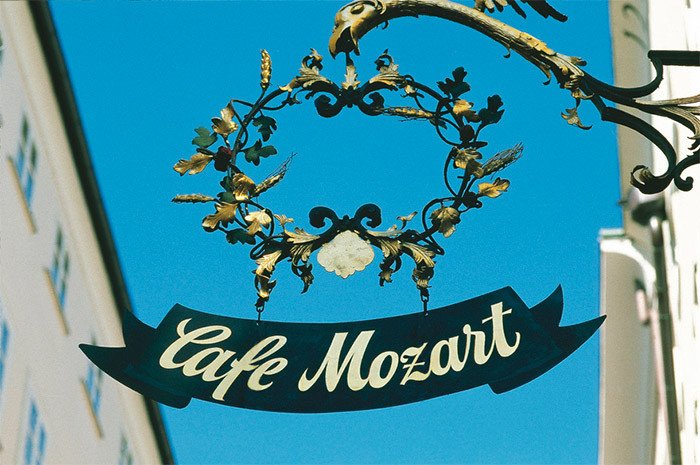 Mozart, está en el espíritu, en la música, en las pastelerías, en los cafés Herzberger /Turismo de Austria.
