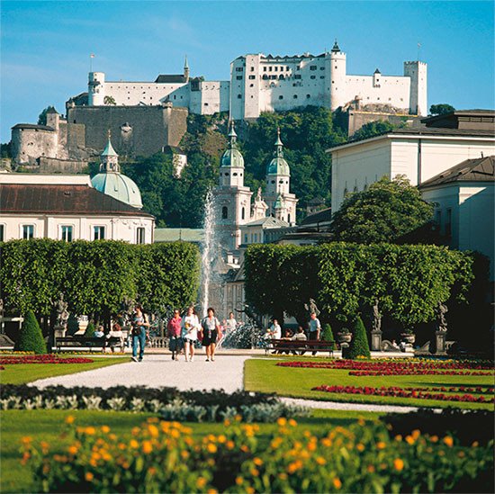 Salzburgo, desde los jardines de Mirabell. Bartl/Turismo de Austria.