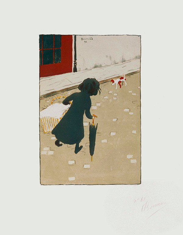 Pierre Bonnard. La pequeña lavandera (La petite blanchisseuse). 1896.