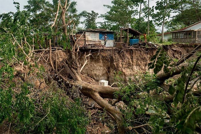 Los desastres naturales se agravan con el cambio Climático. Imagen en Vanuatu. © Pedro Armestre/ Greenpeace Handout