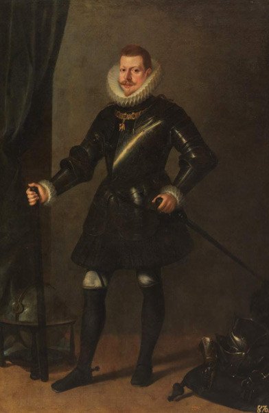 Felipe III con armadura. Pedro Antonio Vidal. 1617. Museo Nacional del Prado.