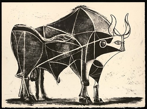 Pablo Picasso. El toro, 1945. Sucesión Pablo Picasso, VEGAP, Madrid, 2017.